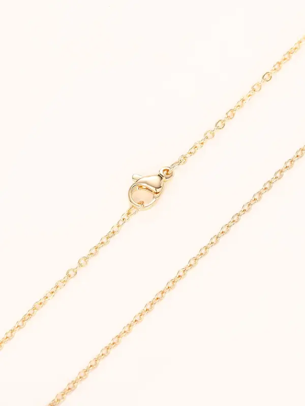 Elegant Artificial Gemstone Decor Pendant Necklace for Women & Girls, Fashion Jewelry for Party, Daily Neck Decor, Trendy All-match & Exquisite Jewelry for Birthday Gift 5