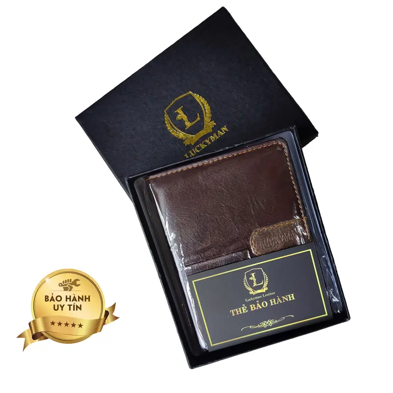 Ví nam da bò cao cấp, giá mềm, fullbox, bảo hành 12 tháng, đổi trả 7 ngày Wallet 4