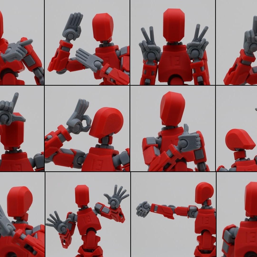 ชุดมือ HAND SET ของเล่น13ข้อต่อ  dummy 13 , lucky 13 แอ็คชั่นฟิกเกอร์.    12set.  3D Print (ส่งจากไท