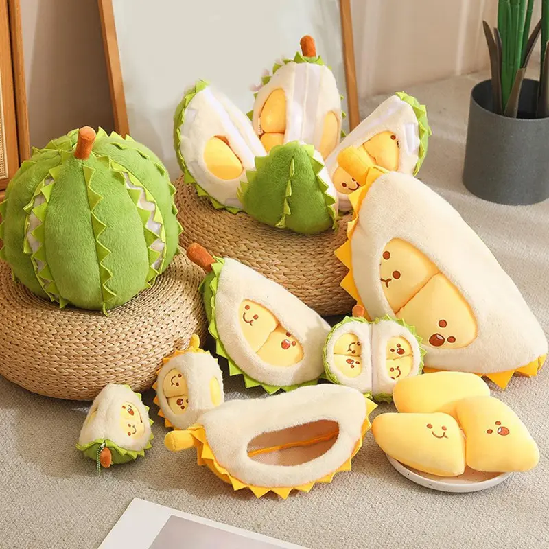 Búp Bê sầu riêng, Đồ Chơi Nhồi Bông Giải Nén Sáng Tạo Mô Phỏng, Có Thể Xé Và Có Thể Tháo Rời, Búp Bê Trái Cây 4
