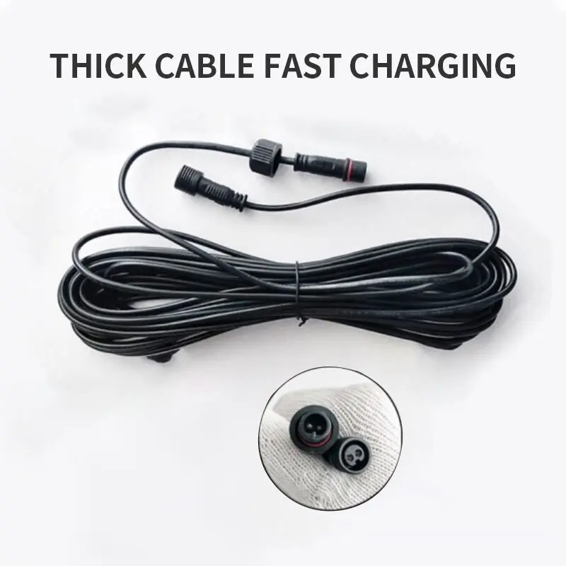 Solar Lights Extension Cable Thick Wire Power Cord Solar