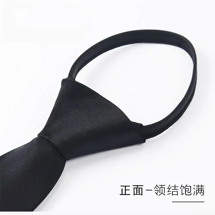 Cà Vạt Nam, Màu Đen, Trang Phục Trang Trọng Công Sở, Cà Vạt Có Khóa Kéo 8Cm, Màu Đỏ Rượu Vang Cao Cấp, Thích Hợp Cho Chú Rể Đám Cưới, Phong Cách Lười Biếng, Rút Dễ Dàng 3