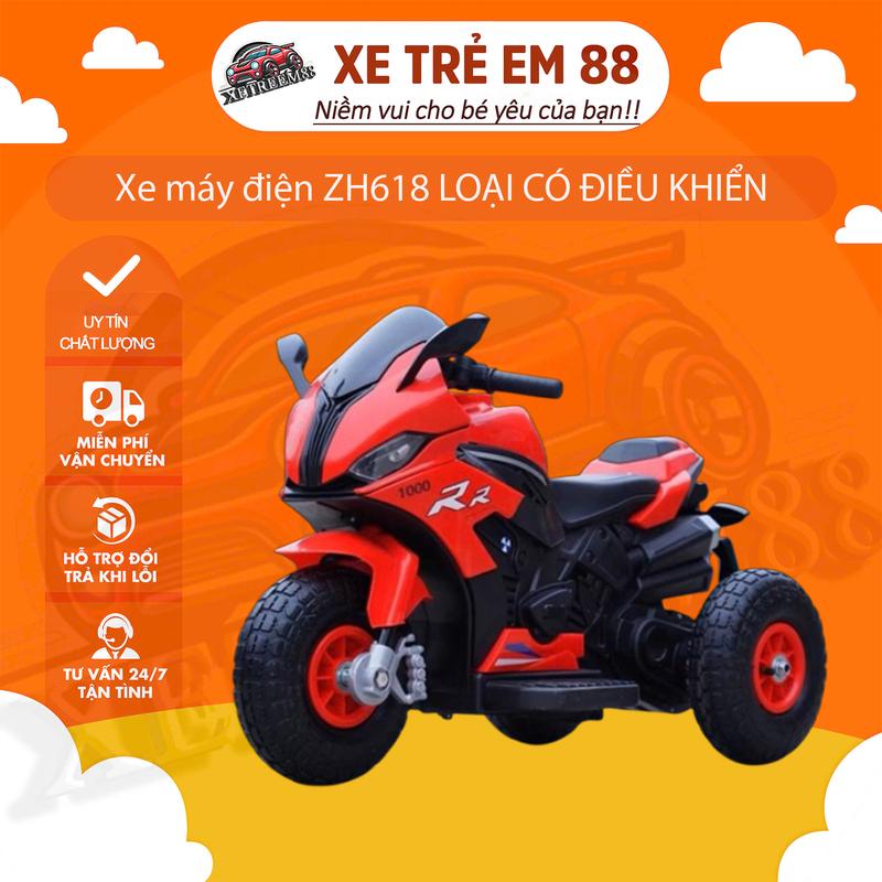 Xe máy điện ZH618 LOẠI CÓ ĐIỀU KHIỂN cho bé Đồ Chơi xe mô xe máy xe máy xe máy moto classic xe điện mini 36v xe máy cào cào