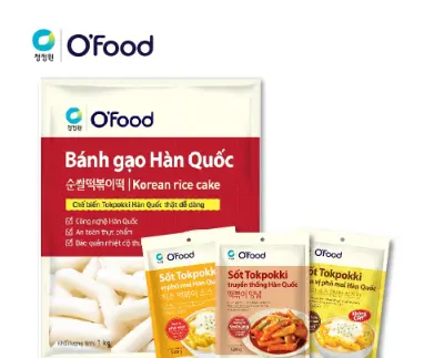 COMBO bánh gạo 1kg và 3 gói sốt tokbokki 120g