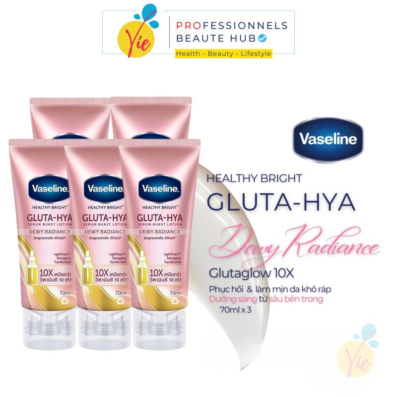 [BEST SELLER] Dưỡng Thể Vaseline Gluta-Hya OLAY Serum Burst UV Lotion Dewy Radiance Body 70ML