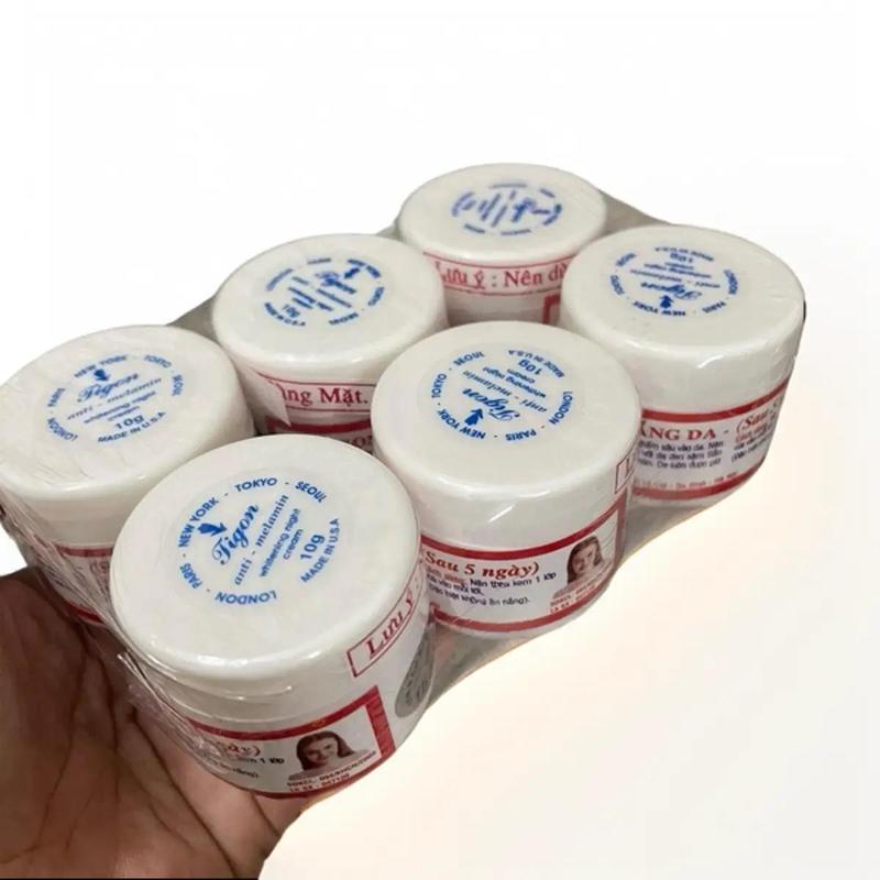 Một lốc kem Tigon 6 hủ mỗi hủ 10g dưỡng da mặt Skincare Làm Đẹp Da Dưỡng Ẩm Da Nữ