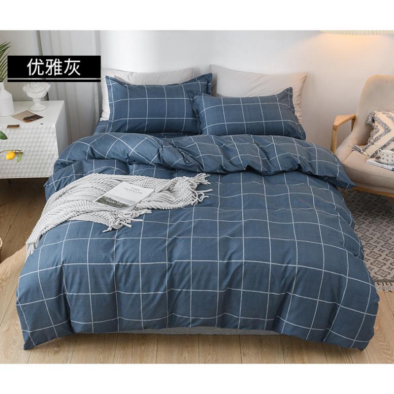 Product Introduction of Bedsheet Three-piece Set, Pillowcase, Quilt Cover, Single Four-piece Set, Student Dormitory Brushed Ins Style Three-piece Set 35