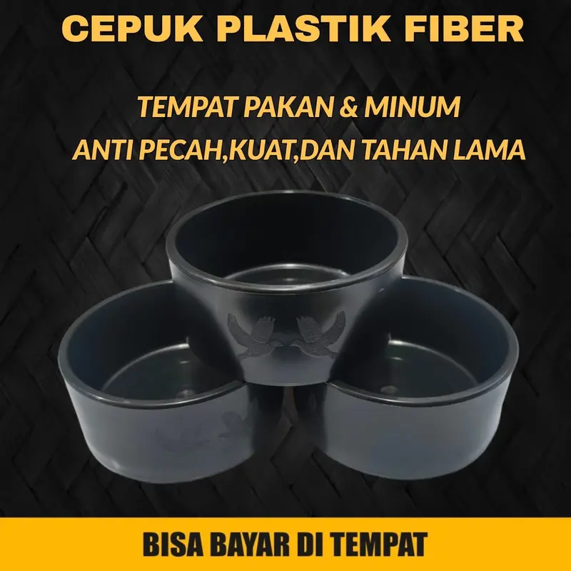 CEPUK TEMPAT PAKAN MINUM MERPATI BURUNG CEPUK PAKAN MINUM UNGGAS SERBA GUNA. JIKA WARNA TIDAK ADA DIKIRIM RANDOM 2
