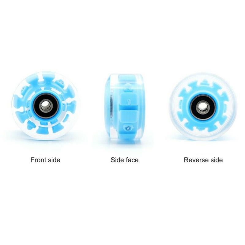 Product Introduction of 1Pc Skateboard Wheels Polyurethane Luminous LED Longboard Wheels with Spanner Long Drift Board Accessories 7