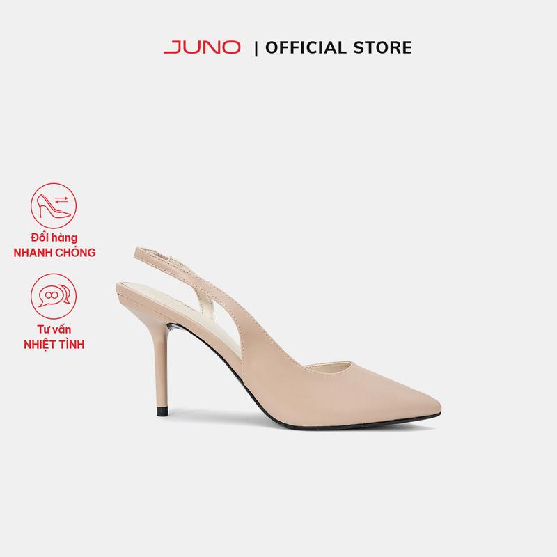 JUNO Giày Cao Gót Slingback Gót Thanh - CG09162