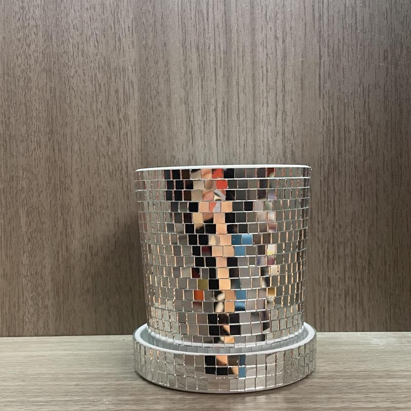 Glitter Decorative Plant Pot, Disco Flower Pot, Decorative Plant Pot for Home Garden Decoration 2