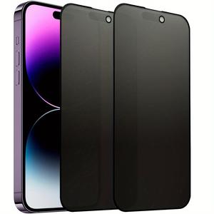 プライバシー強化ガラスフィルム iPhone 11/12/13/15/16 Pro Max対応 傷防止 スクリーン保護アクセサリー
