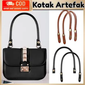 Tali Pegangan Tas Kulit Sintetis 40cm Panjang Handle Tas Rajut Selempang Cocok Untuk Slingbag Wanita Aksesoris DIY