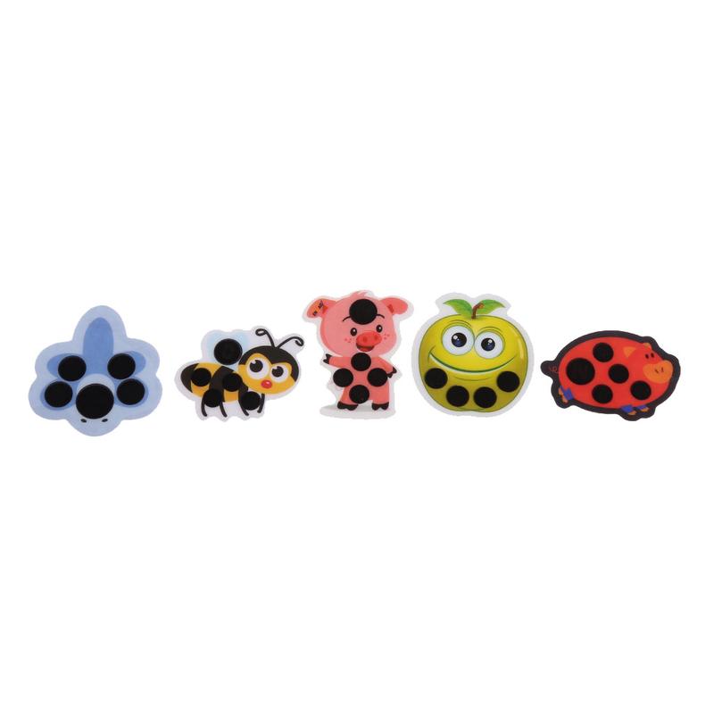 Product Introduction of 5PCS Convenient Plastic Color-changing Body Temperature Sticker Forehead Temperature Measuring Sticker for Children 52