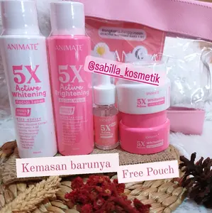 Paket Skincare Whitening 5in1 ANIMATE (PINK)