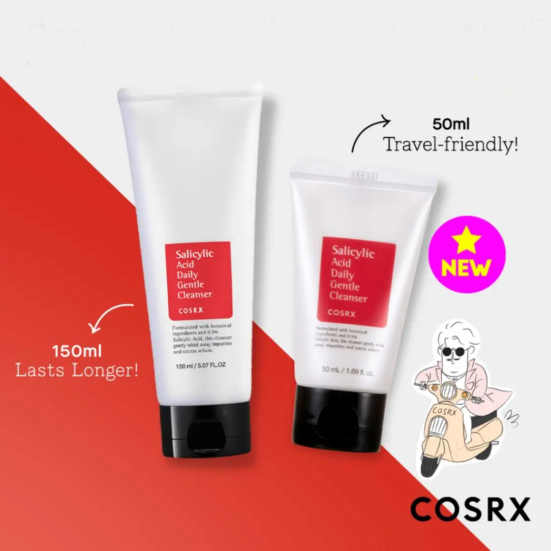 COSRX Salicylic Acid Daily Gentle Cleanser FULL SIZE LBELT1