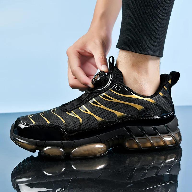 Custom Men Fashion Casual Sports Sneakers Rotary Knob Easy Wearing Lightweight Blank Running Walking Shoes for Women Trainers Training_voghion.com