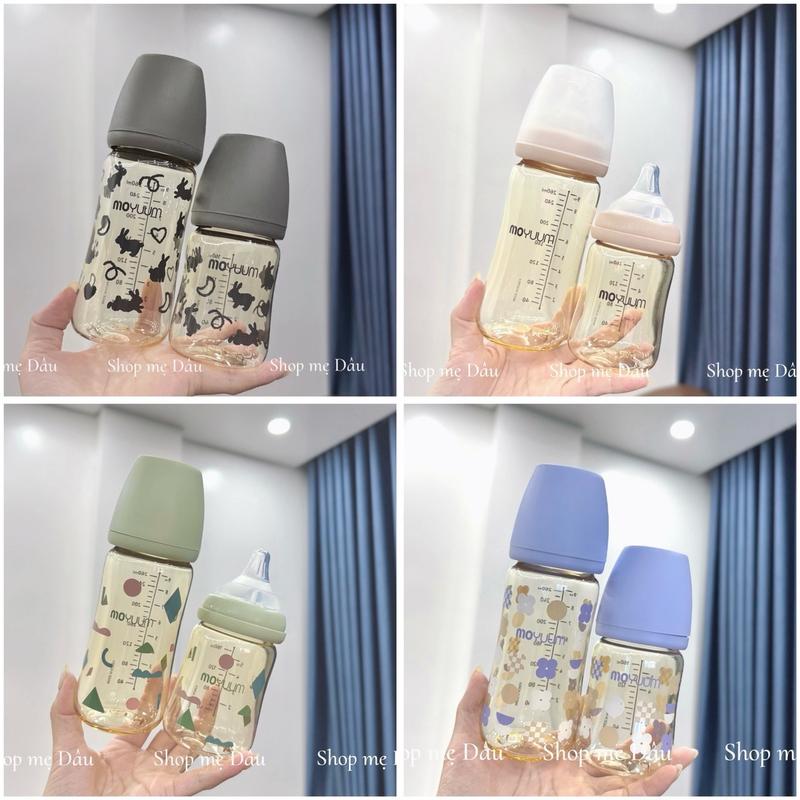 (ĐỔI SIZE NÚM) Bình Sữa Hàn Quốc Moyuum - Chất Liệu Cao Cấp Nhựa PPSU 170ml/270ml