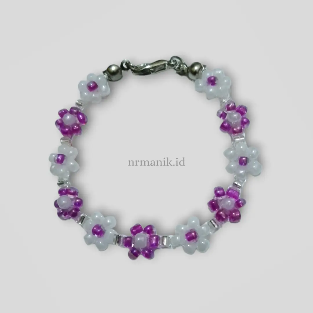 Gelang Manik Model Flower A untuk Perempuan