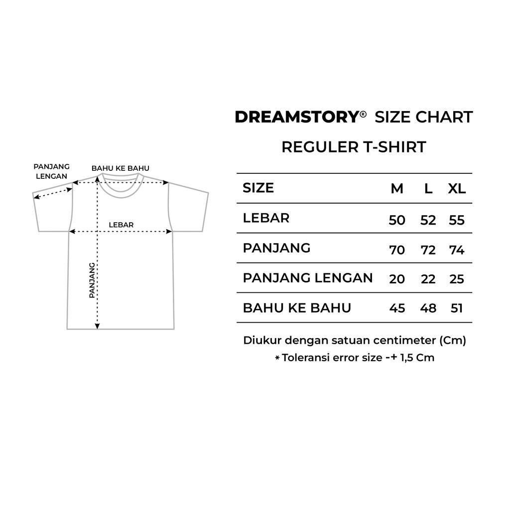 [ New Arrivals ] T-Shirt Dreamstory Reguler Fit Guch Cotton Combed Heavyweight 24s High Quality Lembut Halus Comfy