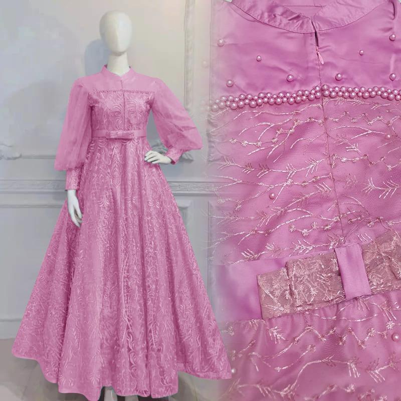 Product Introduction of O2 Fashion / Diana dress / dress muslim mutiara model terbaru pakaian muslim terbaru 6