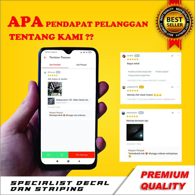 (BISA COD) Decal Sticker Vario led 125 150 full body - Dekal Stiker Striping lis Vario 2015/2016/2017 Desain Techno - Sudah Antigores dan Anti Luntur 6