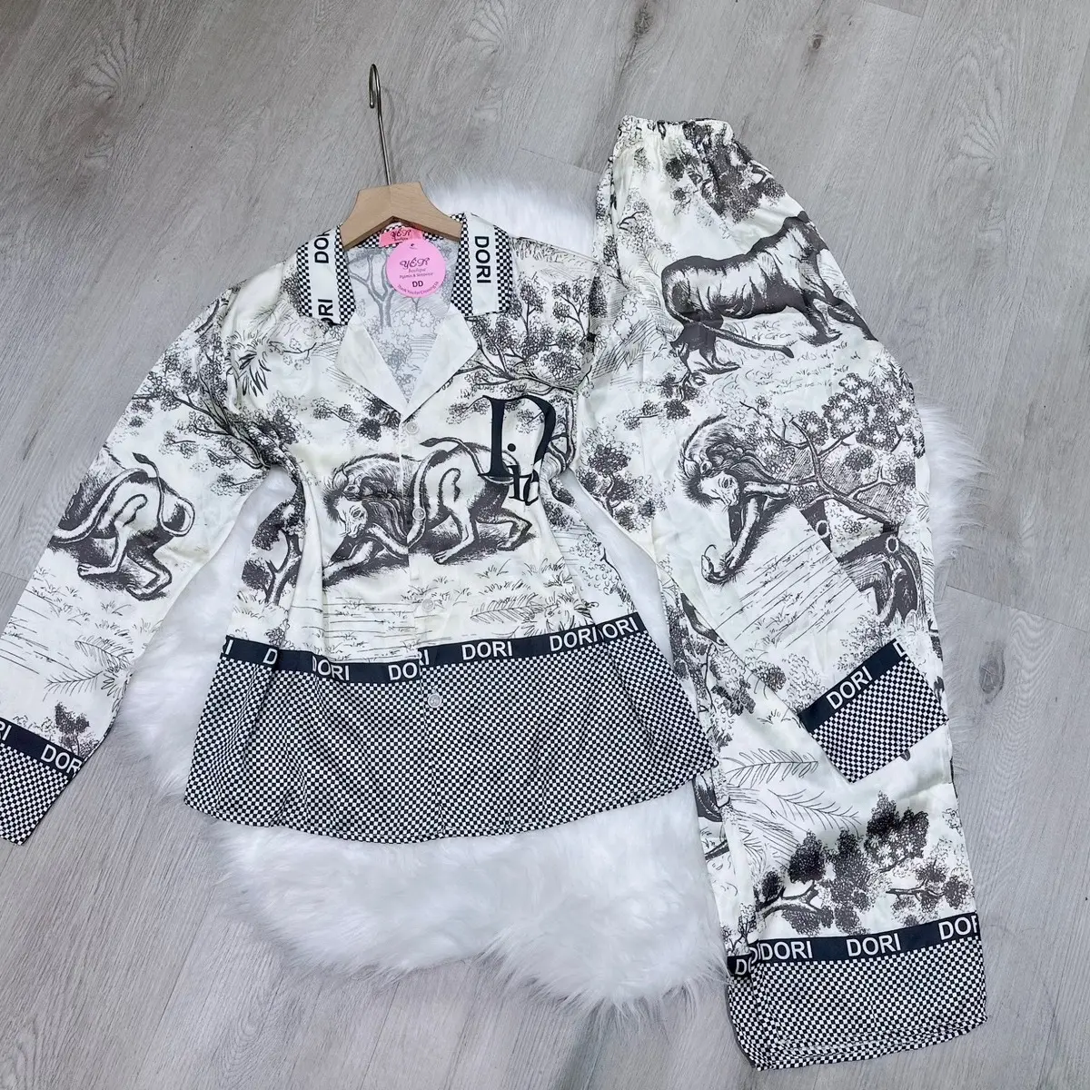 [FREESHIP] Đồ bộ pijama lụa Latin mềm mại Quần Ngủ Áo Nữ Women