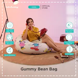 (COVER ONLY) Bean Bag Karakter Lucu | Casha Bean Bag Gummy Karakter