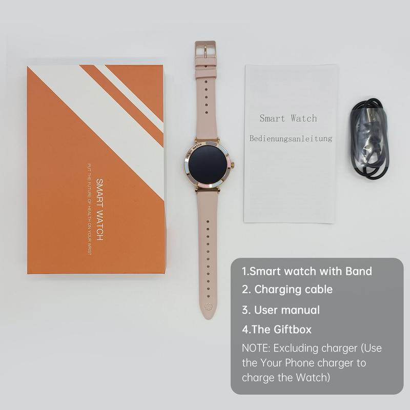 Fashion Smart Watch For Women, 1.27" HD Full Touch Screen, Compatible For iPhone/Android Phones, With Answer & Make Calls, Message Push, 100+ Sports Modes, Pedometer, Outdoor Fitness Multifunctional Smartwatch 3