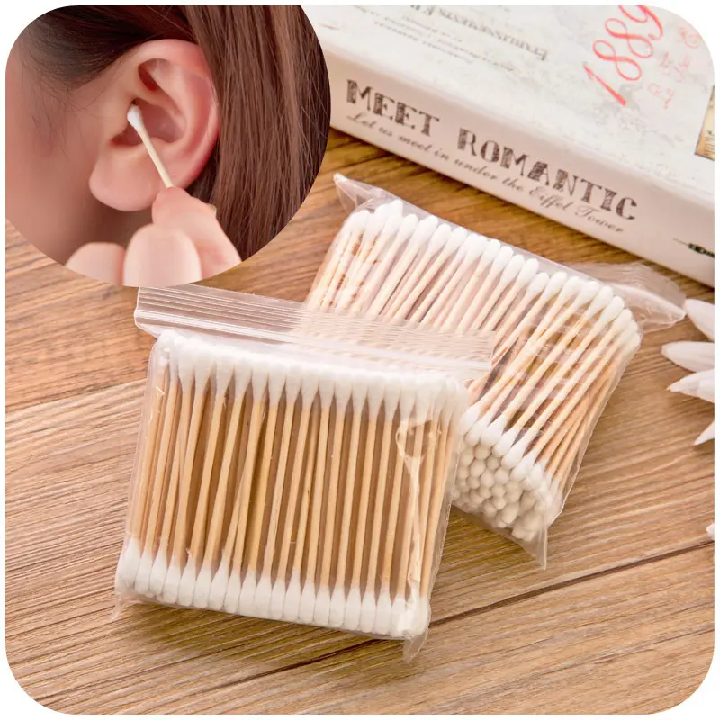 (Deal 1K) Bông Ngoáy Tai 100 chiếc 1 túi Tiện Lợi Mềm Mại An Toàn Women Nữ