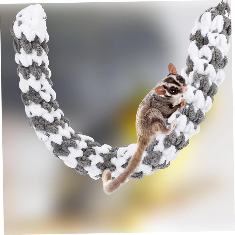 Product Introduction of HG 1PC Totority Hammock Swing Ferret Toys Sugar Glider Toys, Hamster Toy Cage Rat Rope Toy Sugar Glider Toy Bird Rope Perch Swing Toy for Climbing/Exercising Hammock Swing Ferret Toys 23