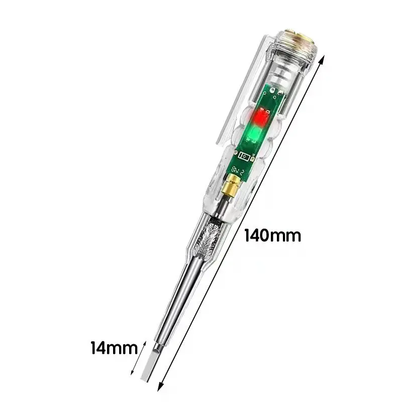 Bút thử điện đèn xanh đỏ, cảm ứng điện tử giúp kiểm tra tình trạng thông hoặc đứt dây điện 4