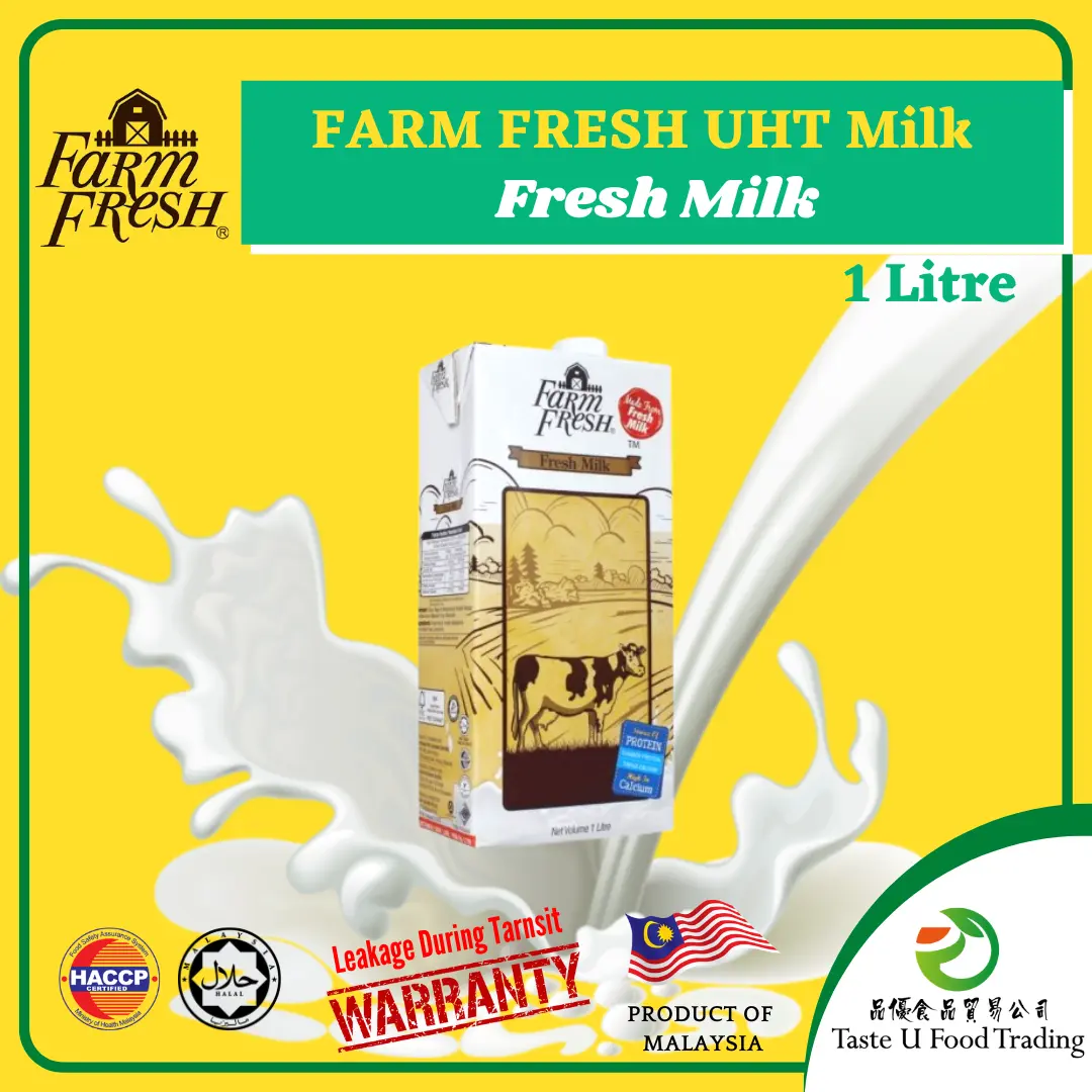 FARM FRESH (1L) Susu UHT Fresh Milk, Choco, Kurma, Soy, Almond, Oat, A2 ...