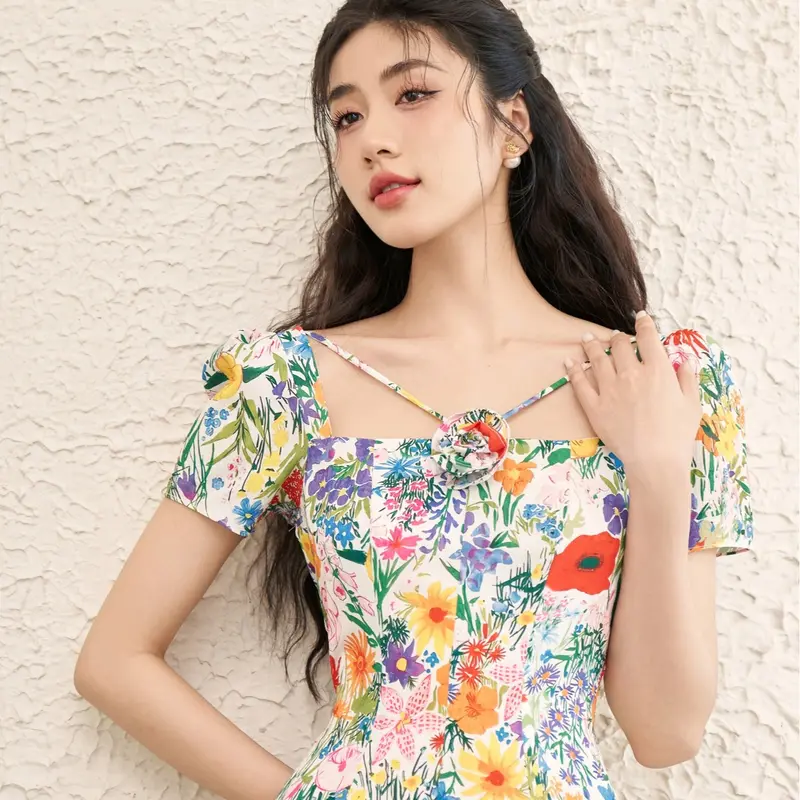 OLV - Đầm hoa tay ngắn Tatiana Fleur Dress 4