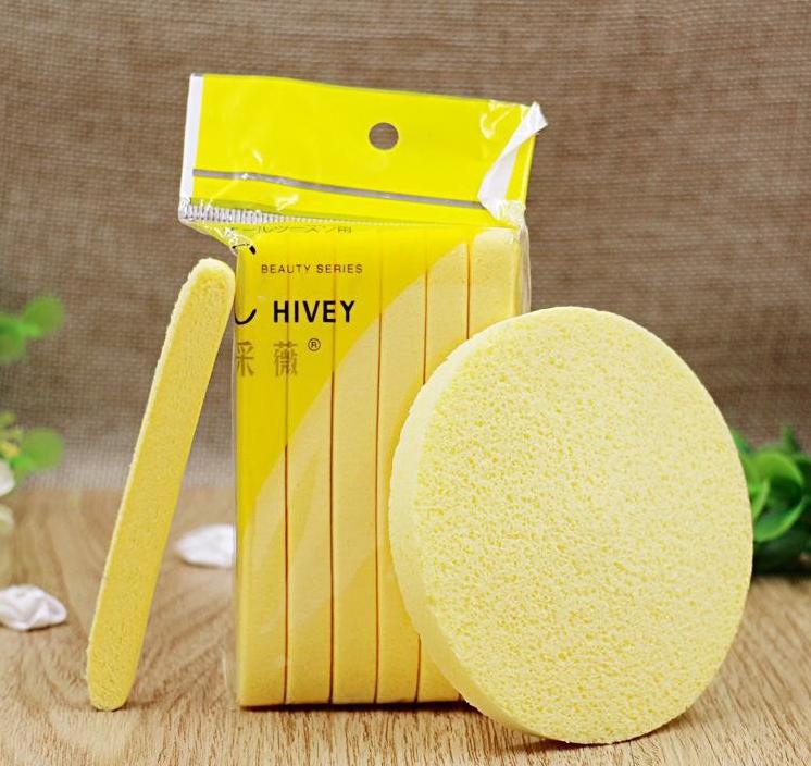 Gói Bông Mút Rửa Mặt Bọt Biển Chlvey Pinkmia (1 Gói 12 Miếng), Bông Nở Rửa Mặt Dai Mềm Mịn Skincare