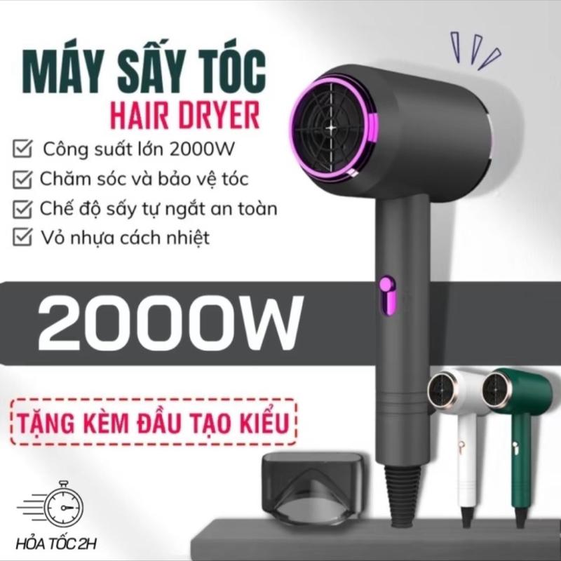 Máy Sấy Tóc Tạo Kiểu 2 Chiều Nóng Lạnh 3 Chế Độ Sấy Công Suất 2000W Tạo Kiểu Chăm Sóc Tóc Chuẩn Salon