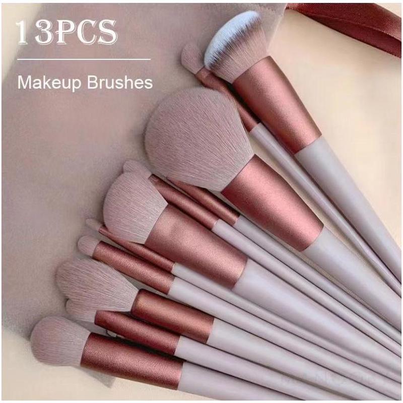  Bộ Cọ Trang Điểm Lông Mềm 13 Món Cọ Nền Phấn Mắt Cho Mỹ Phẩm Cọ Nền Dụng Cụ Tạo Kiểu Khuôn Mặt Cọ Trang Điểm Mềm Cầm Tay Bộ Cọ Trang Điểm Pha Trộn Kabuki Dụng Cụ Làm Đẹp Quà Tặng Cọ Má Hồng Phấn Phủ 
