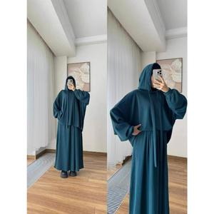 Sweater Bertudung Kasual Fesyen Lengan Panjang, Set Dua Keping, Longgar, Koleksi Baru Musim Bunga 2025