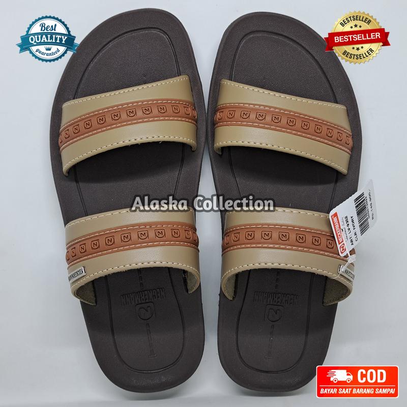 SENDAL SELOP PRIA BAN 2 NECKERMANN LV-9352 INVORY Karet 0