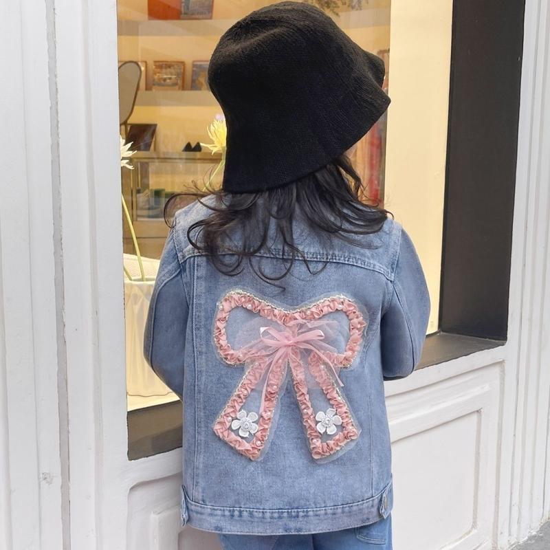 Product Introduction of Áo Khoác Denim, Cho Trẻ Cũ, Nữ Trẻ Em, Phiên Bản Mùa Xuân Và Mùa Thu 2023, Hàng Mới Về, Thích Hợp Cho Học Sinh Mùa Thu, [Giảm Giá] 7