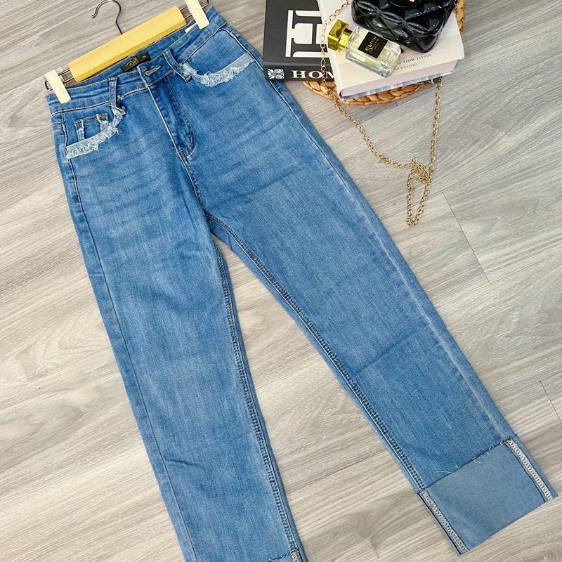 Celana Jeans Stik Balik Import Kinfolk Model Straight - Black/White/Blue/Deep Blue 8