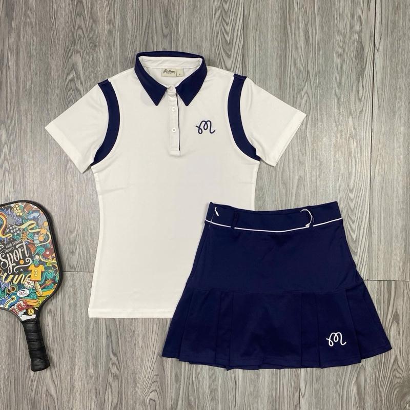 [PICKLEBALL] Hàng Mới Về Bộ đùi váy áo cộc tay phối màu chơi Pickleball, Tennis, Golf 7