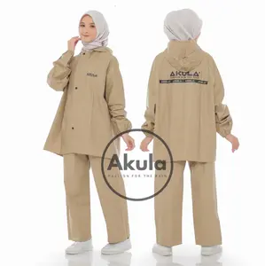 Jas Hujan Pria Wanita Dewasa Setelan Baju Celana Terbaik By Akula Anti Rembes