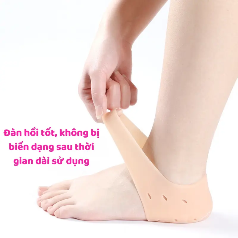 Lót Giày Silicon Chống Đau Gót Chân, Miếng Lót Gót Chân Mang Giày Êm Chân Bảo Vệ Gót Chân Dễ Dàng Sử Dụng Không Gây Cộm 1