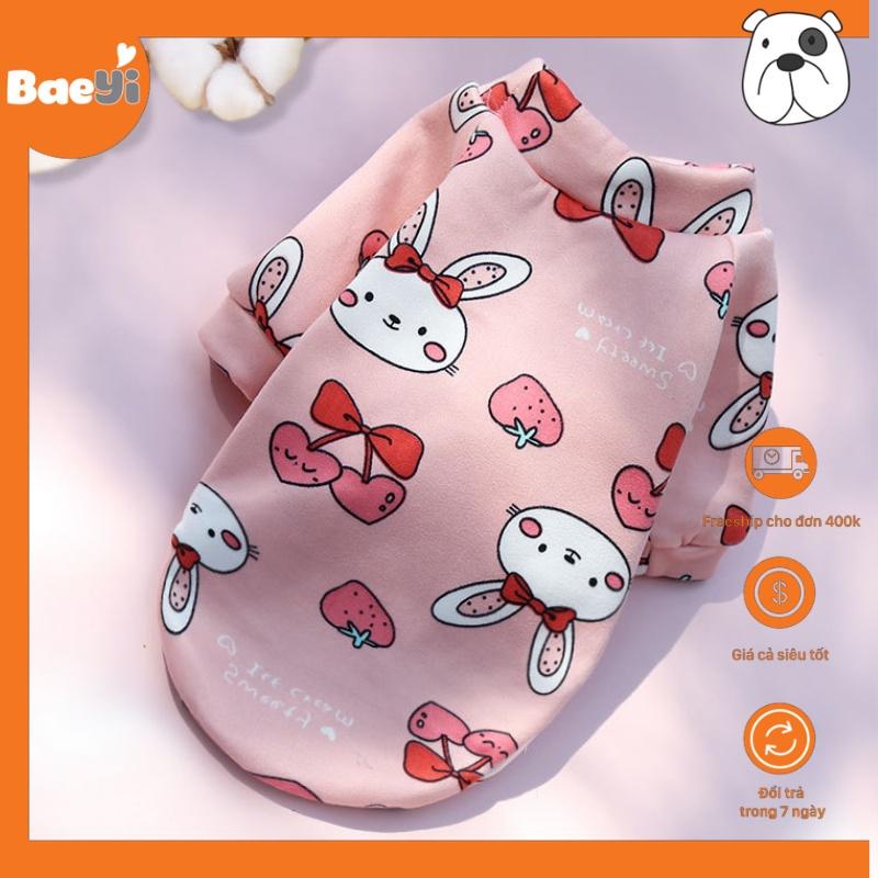 Áo cho chó mèo BaeYi, Quần áo cho mèo cún size lớn, chó lớn, poodle, thú cưng, mùa đông, vải nỉ ấm áp, Phụ kiện thú cưng