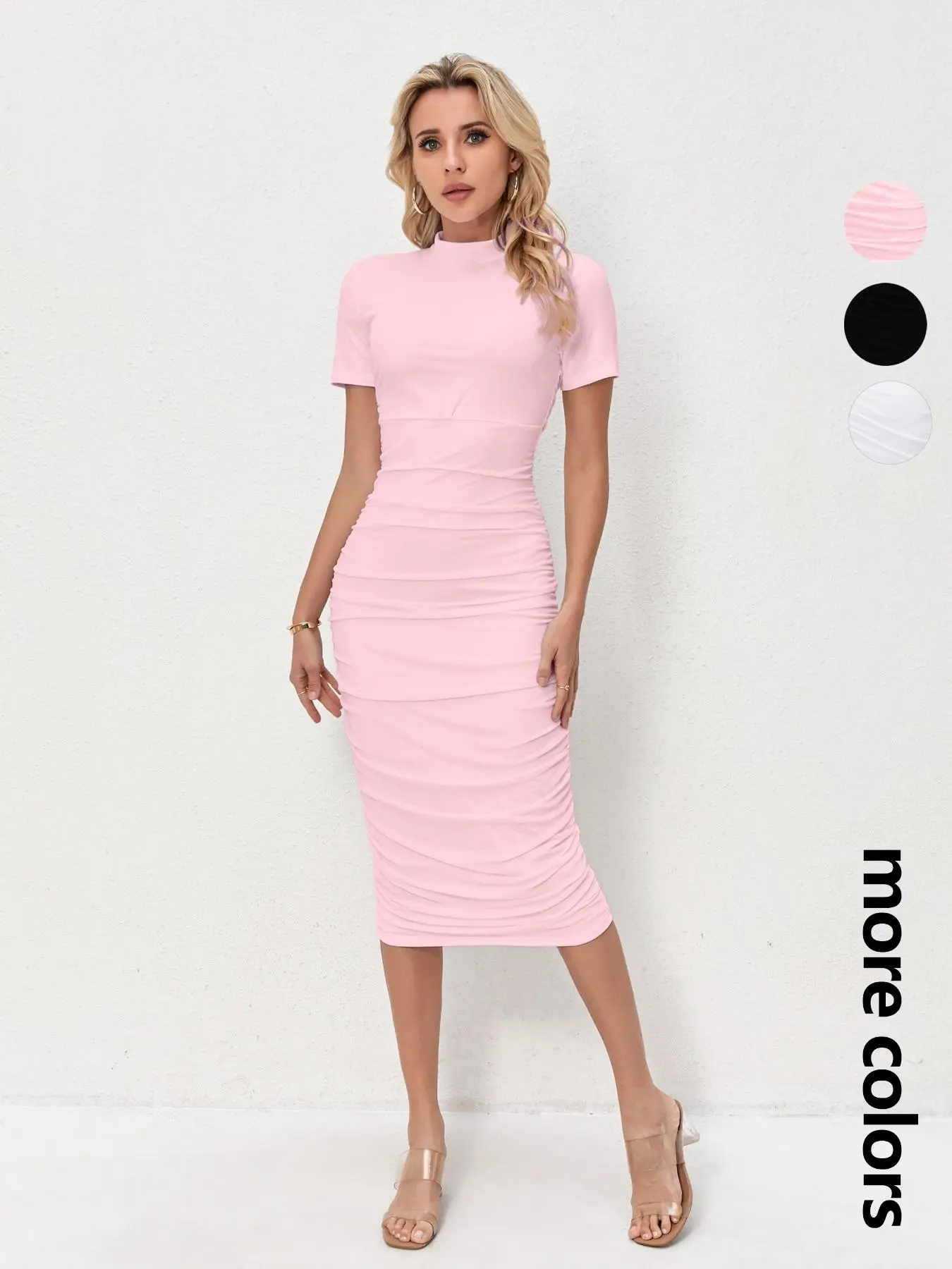 Women's Sexy Dress, Elastic Mesh High Stretch Lining, Hidden Zipper Design, Mid Length Dress Makes You Look Shiny and Elegant, The Tight Show Cases Your Sexy Curves and Brings Some Elegant Feelings Holiday Dresses, Summer Dresses 2025