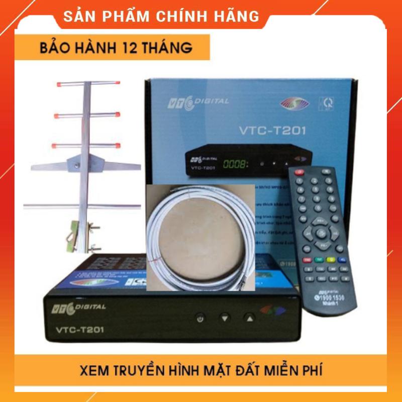 Đầu Thu Truyền Hình Số Mặt Đất DVB T2 VTC T201 Model 2021 xem truyền hình hoàn toàn miễn phí xem đủ các kênh vtv, htv, vl ....