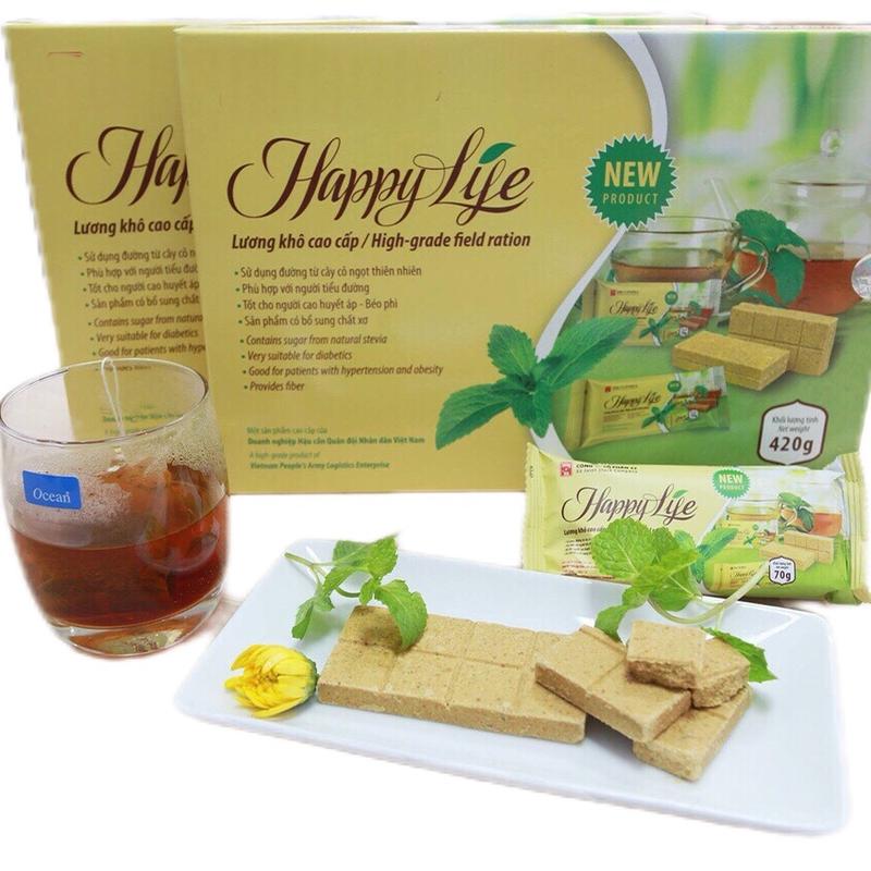 Lương khô ăn kiêng tiểu đường không đường ( hộp 420gr có 6 gói) Ăn Vặt Snack Food