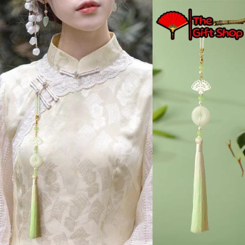 Dây tua rua gắn áo dài/Ghim áo dài/Ghim cài áo-Phụ kiện áo dài, sườn xám-Phong cách cổ trang Trung Hoa 6