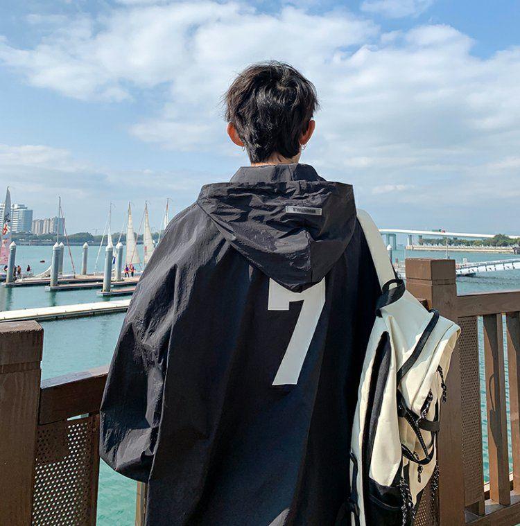 Product Introduction of Hooded Sun Protection Jacket for Men, Summer Thin Style, Youth Trendy Casual Coat, Ultra-Thin Breathable Loose Sun Protection Clothing 13